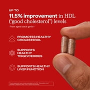 Humann Cholesterol Health Daily, Aged Black Garlic Extract & Citrus Bergamot, Cholesterol, Lipid, Liver Support Supplement, 60 Capsules