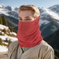 thumbnail image 2 of Unique Bargains Multi-function Face Scarf Mask 1 Pc Dark Red, 2 of 6