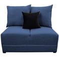 thumbnail image 3 of Love Seat El Bazar Store Orlando Azul marino Tela Lino nacional, Sillon 2 plazas, Modular, 3 of 5