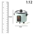 thumbnail image 5 of 1/12 Miniature Rice Cooker Dollhouse Kitchen Appliances Accessories, Green, 5 of 10