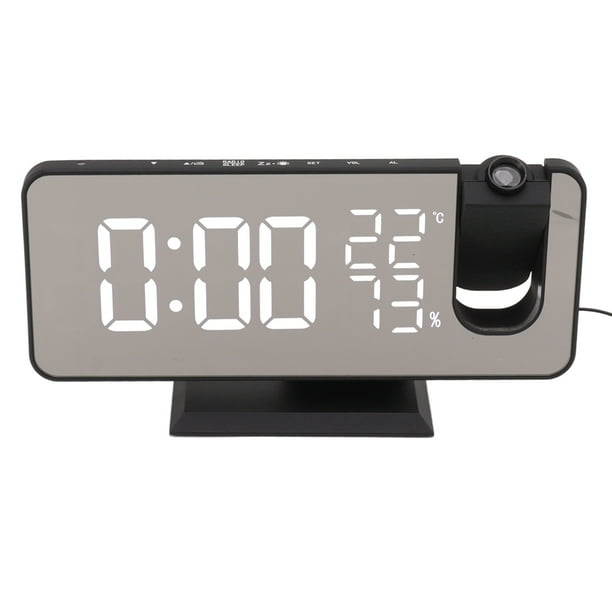 Reloj despertador digital LED Jadeshay proyección para Dormitorio Resistente