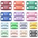 thumbnail image 2 of 1 par de cordones luminosos hebilla moda AF1 abalorios de zapatos cordones de Metal de calidad decoraciones que brillan en la noche zapatillas accesorios para zapatosChina Gao Jinjia LED, 2 of 2