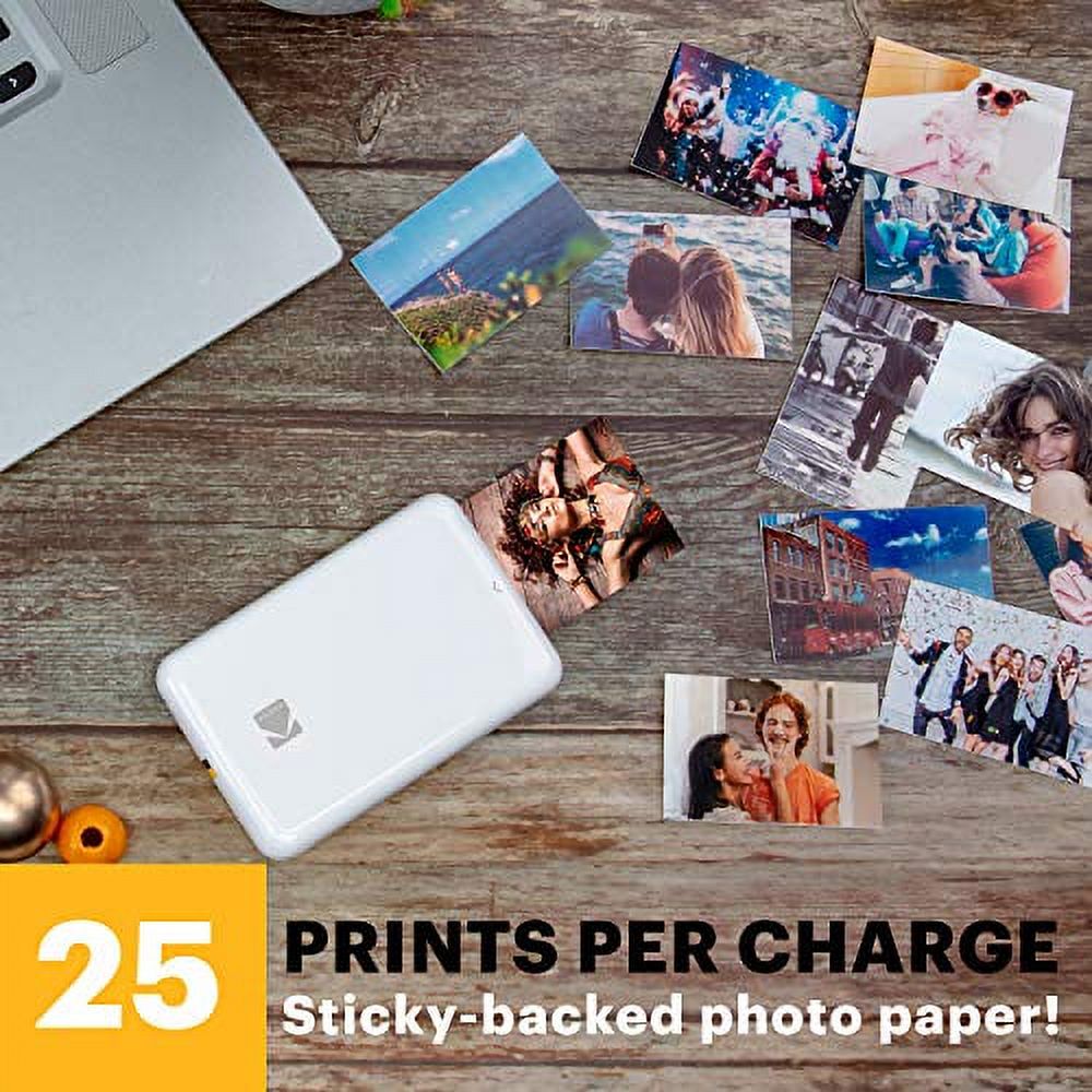 Kodak Step Wireless Mobile Photo Printer (White) Compatible w/iOS & Android, NFC & Bluetooth Devices - image 3 of 5