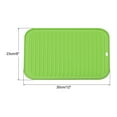 thumbnail image 2 of Unique Bargains Silicone Dish Drying Mat Reusable Sink Drain Pad Heat Resistant Green, 2 of 5