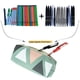 thumbnail image 4 of Estuche para lápices FloreceBien Canvas, portátil, compacto, sencillo, con cremallera, bolsa de almacenamiento duradera, color verde, 4 of 5
