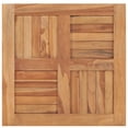 thumbnail image 3 of vidaXL Solid Teak Wood Table Top, 23.6 in Square, 1 in, Brown, 3 of 5