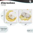 thumbnail image 3 of Stupell Industries Cottage Sleeping Sheep Cloud and Moon 2pc Canvas Art Set, 17 x 17 each, by LSR Design Studio, 3 of 7