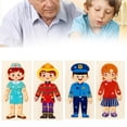 thumbnail image 2 of Niños Ocupaciones Trabajos Juguetes Rompecabezas de madera para niños 6-8 Lindo juego de mesa, 2 of 5