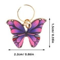 thumbnail image 2 of HEANUJJ 1Set Braided Hair Rings with Metal Butterfly Pendant for Fashionable Hair Decoration, 2 of 8