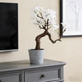 thumbnail image 4 of TOARTi Cherry Blossom Bonsai Tree White Natural Trunk Faux Flower With Planter For Home Office Indoor Tabletop Desk Kitchen Living Room 1.25 ft, 4 of 10