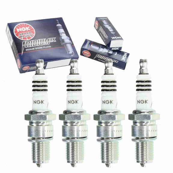 4 pc NGK 6664 Iridium IX Spark Plugs for 2417 3095 90793-20001 92070-1246 92070-1249 92070-1269 99000-79A45-B7E CWP8L L15W L17W W22ES-GU W22ES-ZU W5CP W5CS XS4064 XS4064DP Ignition Wire Secondary