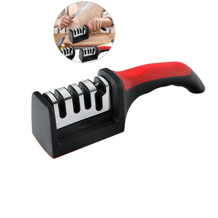 

WNFJR Knife Sharpeners for Kitchen Knives - 4 In 1 Knife Sharpener for All Types of Blades-Scissor Sharpener - Pocket Knife Sharpener-Chefs Choice Knife Sharpener