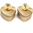 thumbnail image 1 of Juego de 2 cajas de almacenamiento de hojalata para joyas, organizador de bisutería con tapa, pequeño contenedor de cuentas., 1 of 4