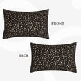 thumbnail image 2 of Fuzoiu Flower Pattern On Black Print Fuzzy Pillowcases, Super Soft Pillow Case Cover with Zipper for Bedroom, Sofa, Couch,Cozy Pillow Shams for All Seasons-16"x24", 2 of 6