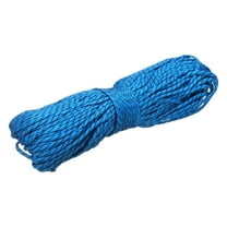 Uxcell 1/8" Paracord Rope, 200ft 7 Strand Heavy Duty Camping Rope Braided Polypropylene Ropes, Lightweight Tie-Downs Utility Cord for Marine, Indoor & Outdoor, Stripe Dark Blue