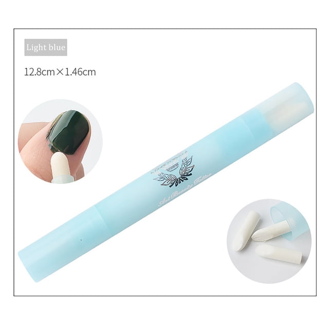 Xihbxyly Bolígrafo Limpiador de Uñas, Herramienta de Manicura con Punta de Precisión, Quitaesmalte Reutilizable, Solución de Limpieza Práctica, Mantenimiento de Uñas Artísticas, Esencial para La Ruti