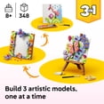 thumbnail image 3 of LEGO Creator 3 in 1 Floral Art Decor Painting - Building Toy for Girls & Boys, Ages 8+ - Kids Bedroom or Desk Decor with 3 Building Options - Gift for Birthdays - 31390, 3 of 7