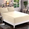thumbnail image 2 of Extra Deep Pocket Fitted Sheet, Fits 18 In to 24 In Mattress, Single Fitted Sheet Only - Queen Cream, 2 of 4