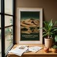 thumbnail image 6 of Crescent Lake Vintage Travel Poster – Oasis of the Gobi - Illustration Desert Travel Poster Landscape Vintage Poster Nature Scenic Oak Framed Wall Art Print 5 x 7 inches, 6 of 59