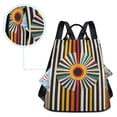 thumbnail image 5 of FORMRS Women's Travel Backpack Purse Anti-Theft Hidden Pockets Casual Shoulder Bag, Geometric Stripes, 5 of 7