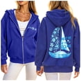 thumbnail image 3 of CAIXIA Graphic Hoodies for Women Zip Up Trendy Loose Fit Long Sleeve Pullover Top Oversized Sweatshirts for Women Drawstring Lined Jacket with Pocket 2026 Fall Outfits Clothes, 3 of 8