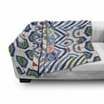 thumbnail image 3 of Moroccan Soft Flannel Fleece Throw Blanket, Oriental Moroccan Motifs in Retro Colors Eastern Bohemian Design, Cozy Plush for Indoor and Outdoor Use, 60" x 80", Multicolor, by Ambesonne, 3 of 6