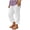 White, variant on Faraee Boys Pull on Linen Pants Lightweight Summer Casual Beach Trousers Breathable Elastic Waist Wide Leg Outfit with Pocket 4t 5t 6t 4-15 Years Beige