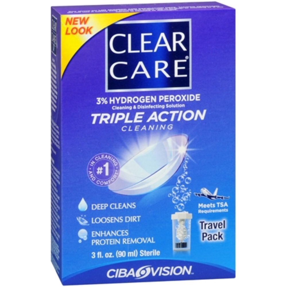 Clear Care Travel Pack 3 oz (Pack of 2)