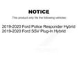 thumbnail image 2 of Transit Auto Front Coated Disc Brake Rotors and Ceramic Pads Kit for Car 2019-2020 Ford Police Responder Hybrid SSV Plug-In KGA-100543, 2 of 11