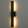 thumbnail image 3 of C Cattleya 2-Light Integrated LED  Outdoor Wall Light with Matte Black Finish, 3 of 6