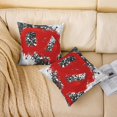 thumbnail image 2 of Erosebridal Red Gray Black Ombre Cushion Covers for Sofa , Contemporary Gradient Abstract Throw Pillow Covers for Bed, 24x24, 2 of 7