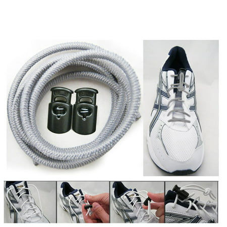 Elastic Shoe Laces Tie Fast Triathlon Marathon Running Run Shoelaces Relief (Best Triathlon Shoe Laces)