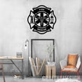 thumbnail image 4 of Craftnamesign Custom Firefighter Maltese Cross Metal Wall Art, Personalized Fireman Name Sign, 4 of 5