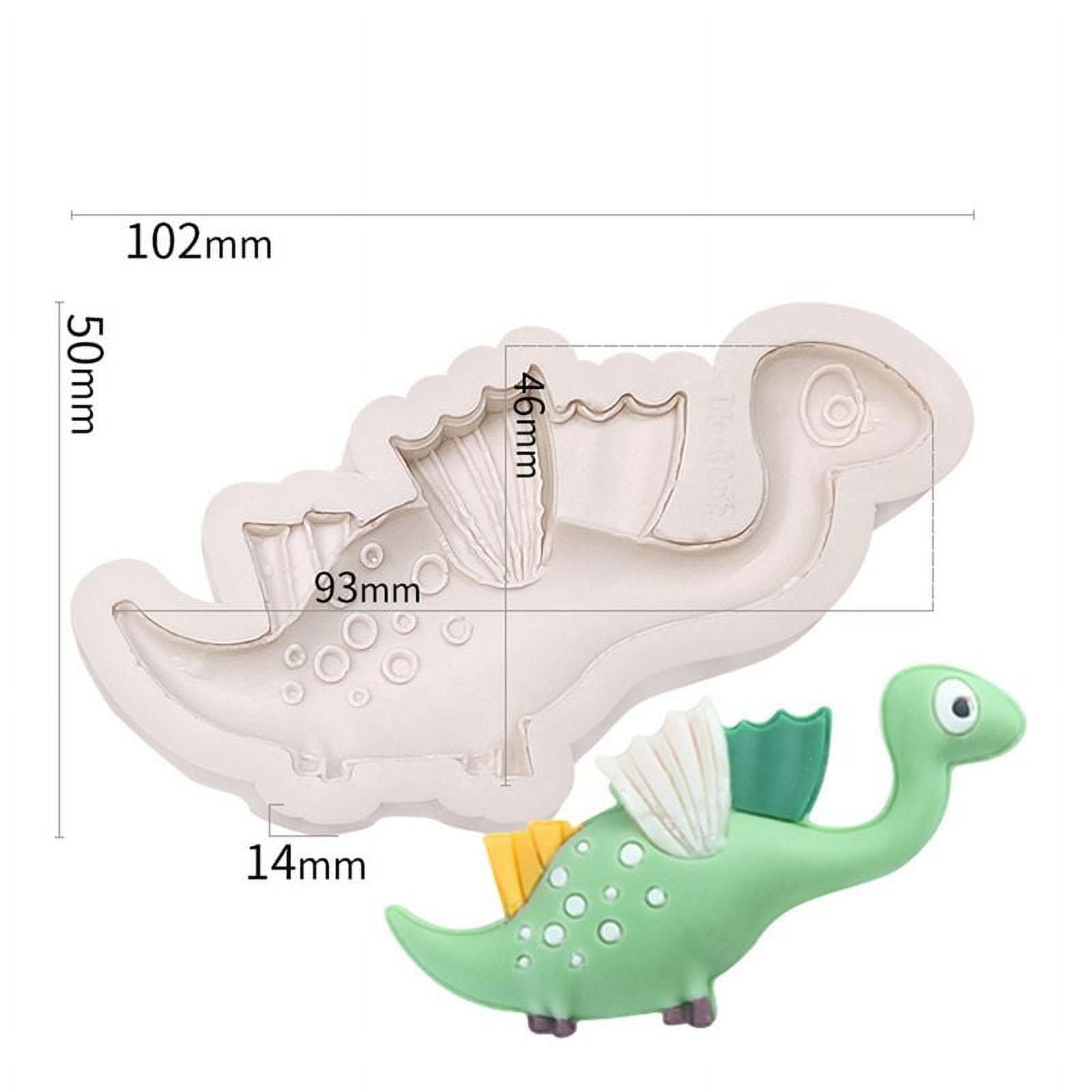 Dinosaur Silicone Fondant Molds 4 Pcs, Tropical Leaves Monstera Leafage  Chocolate Mold forCake Decoration Candy Cupcake Topper Chocolate Baking  Summer