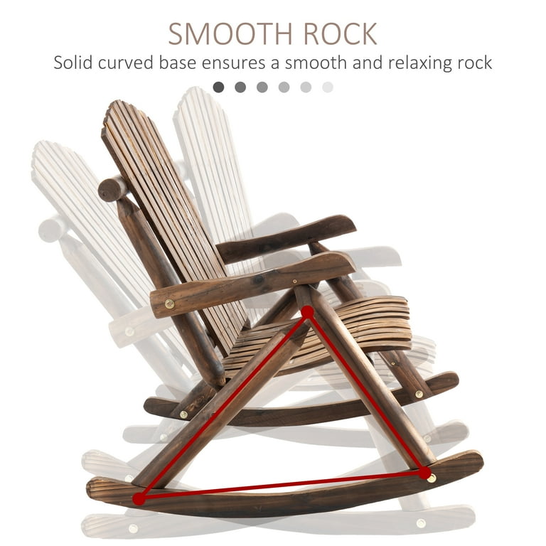 Rocking Chair Outdoor Outsunny Outdoor Double Rocking Chair