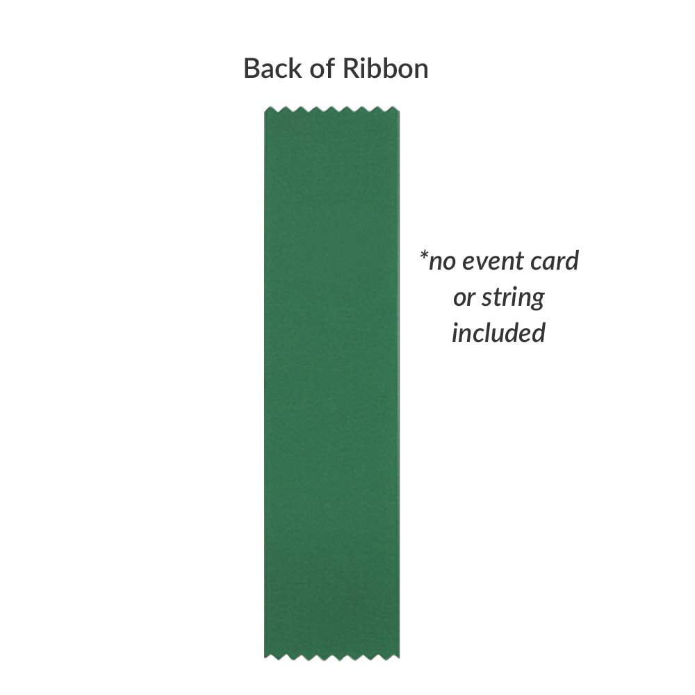 RibbonsNow Science Fair Participant Ribbons - 100 Green Bookmark Style Ribbons