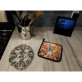 thumbnail image 3 of Carolines Treasures DAC7158PTHD 7.5 x 7.5 in. Oriental Shorthair Cat in Fall Leaves Pot Holders - Set of 2, 3 of 7