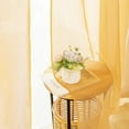 thumbnail image 3 of Dtwnek 2 Panels Set Sheer Curtains Light Filtering Window Drapes for Bedroom Living Room, 39" x 78", 3 of 7