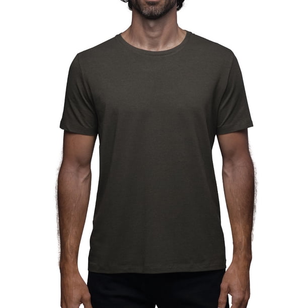 Playera Cuello Redondo Para Hombre De Algodón Pima y Tela Spandex Unbranded Co Crew Neck Dark Olive S