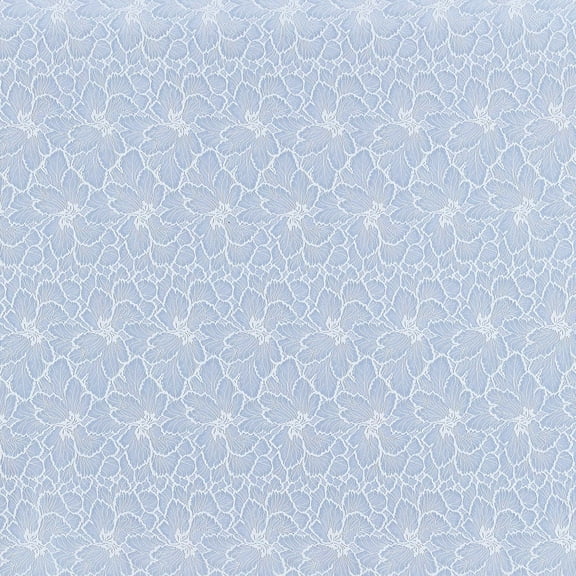 Zelouf Seashell Bonded Two Tone Lace , Sewing, DIY, Crafts Fabric by the Yard, Sky Mist, 3 Yard