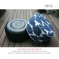 thumbnail image 5 of Fabritones Inflatable Footstool Ottoman Navy Leaves Round 21x9 Inch Patio Foot Stools and Ottomans Portable Footrest Used for Outdoor Camping Home Yoga Foot Rest, 5 of 9