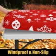thumbnail image 2 of Mantel Smiry, 30 x 72 pulgadas, impermeable, elástico, con forma de copo de nieve navideño, 2 of 7