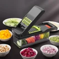thumbnail image 2 of 16 Piece in-1 Multifunctional Vegetable Chopper | Handle Food Grater & Slicer Dicer | Essential Kitchen Items (Cocina, 2 of 6