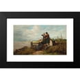 thumbnail image 2 of Johannes Marius ten Kate 18x12 Black Modern Framed Museum Art Print Titled - Waiting for the Catch, 2 of 5