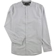 thumbnail image 1 of Kenneth Cole Mens Stripes Button Up Shirt, White, XX-Large, 1 of 1