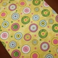 thumbnail image 2 of Cotton Print Table Runner Circles Yellow, 2 of 3