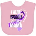 thumbnail image 3 of Inktastic I Wear Purple for My Mama Lupus Awareness Boys or Girls Baby Bib, 3 of 4