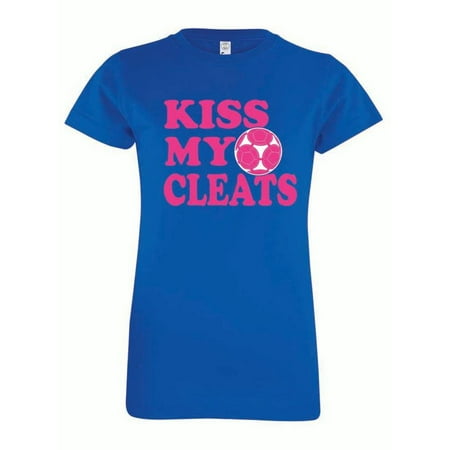 Youth Girls Soccer T-Shirt Kiss My (Best Youth Soccer Academies In The World)