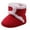 Red, variant on Winter Baby Boy Girl Cotton Boots Casual Shoes First Walkers Newborn Cute Non-slip Soft Sole Shoe