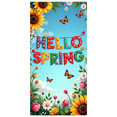 thumbnail image 6 of LUUFILx Spring Themed Banner Bright Floral Design Colorful Butterfly Backdrop Perfect for Garden Party Wedding Decorations Photography Backdrop Spring Festival Vibrant Banner, 6 of 9